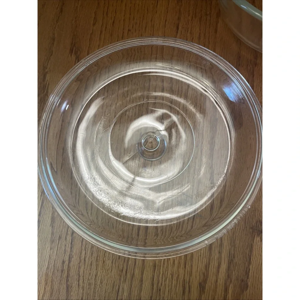 Vintage Fire King Anchor Hocking‎ Clear 2qt Casserole With Lid